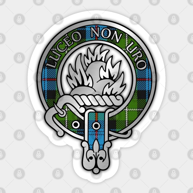 Clan MacKenzie Crest & Tartan Sticker by Taylor'd Designs